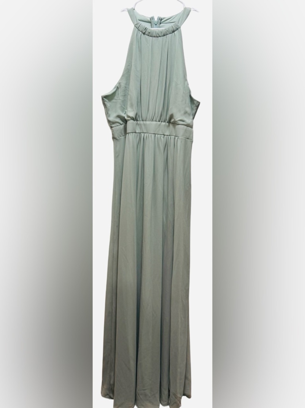APRICOT Sage Green Halter Neck Maxi Dress size 10 - Picture 3 of 5
